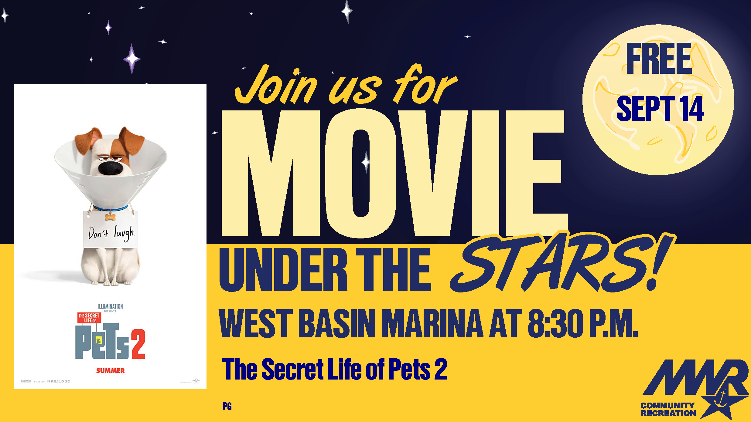 Movie under the stars Digital Signage - Secret Life of Pets 2.png